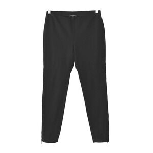 A3 Auth EILEEN FISHER Black Rayon/Nylon Blend Pull-On Ankle Zip Pants Size XS